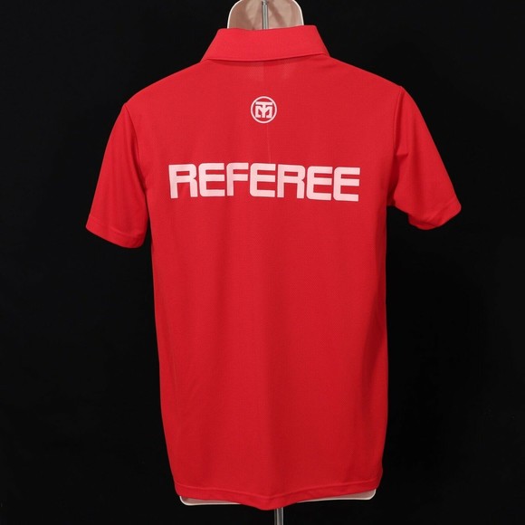 Mooto Mens USWC Taekwondo Referee Polo Shirt S Small M160 Red US World Class EUC - Picture 9 of 10